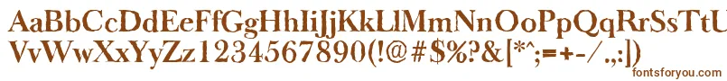 BaskeroldantiqueBold Font – Brown Fonts on White Background