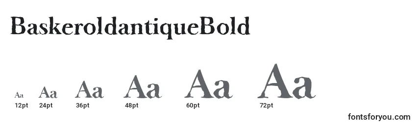 Размеры шрифта BaskeroldantiqueBold