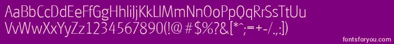 GlasgowserialXlightRegular Font – Pink Fonts on Purple Background