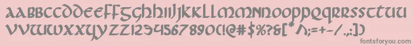 Foucaultbold Font – Gray Fonts on Pink Background