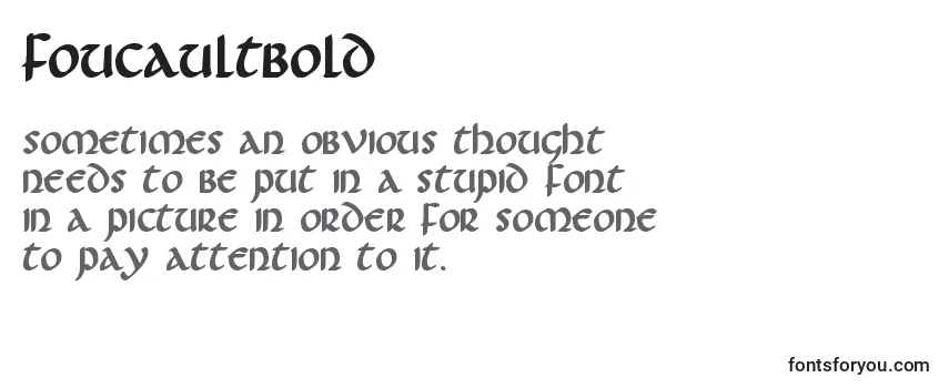 Review of the Foucaultbold Font