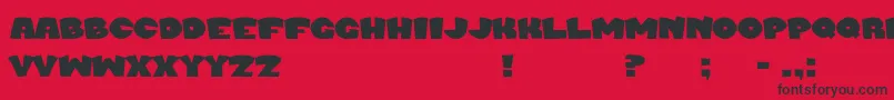 MurderblockBold Font – Black Fonts on Red Background