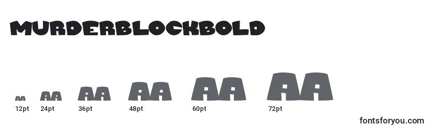 MurderblockBold Font Sizes