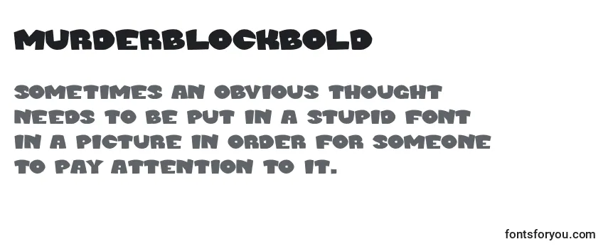Обзор шрифта MurderblockBold