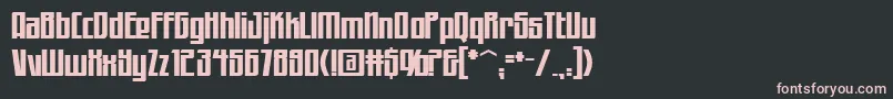 Workingman Font – Pink Fonts on Black Background