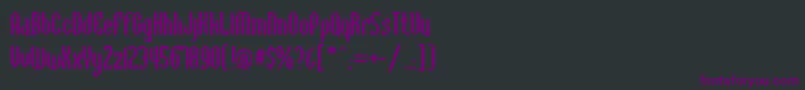 BaccusBevelRegular Font – Purple Fonts on Black Background