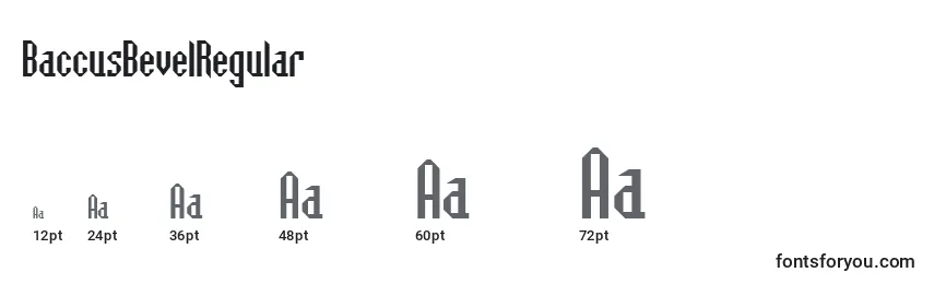 BaccusBevelRegular Font Sizes