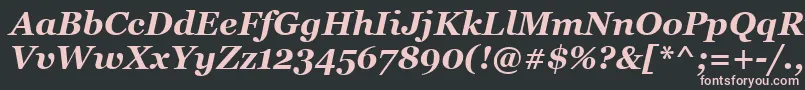 MsReferenceSerifРџРѕР»СѓР¶РёСЂРЅС‹Р№РљСѓСЂСЃРёРІ Font – Pink Fonts on Black Background