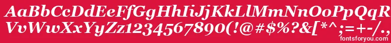 MsReferenceSerifРџРѕР»СѓР¶РёСЂРЅС‹Р№РљСѓСЂСЃРёРІ Font – White Fonts on Red Background