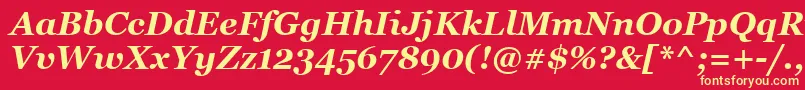 MsReferenceSerifРџРѕР»СѓР¶РёСЂРЅС‹Р№РљСѓСЂСЃРёРІ Font – Yellow Fonts on Red Background