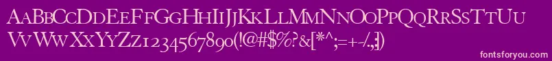 Tiascoosscapsssk Font – Pink Fonts on Purple Background