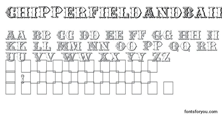 Czcionka ChipperfieldAndBailey – alfabet, cyfry, specjalne znaki