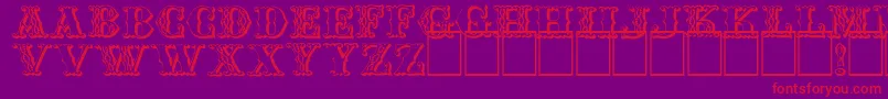 ChipperfieldAndBailey Font – Red Fonts on Purple Background