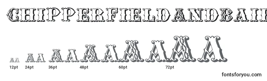 Размеры шрифта ChipperfieldAndBailey
