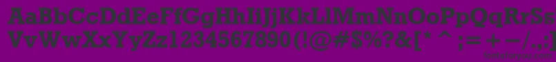 フォントRdoB – 紫の背景に黒い文字