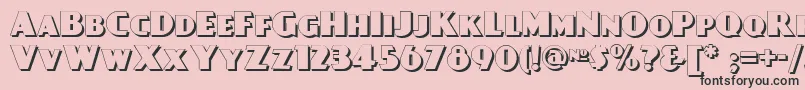 Daypostershadownf Font – Black Fonts on Pink Background