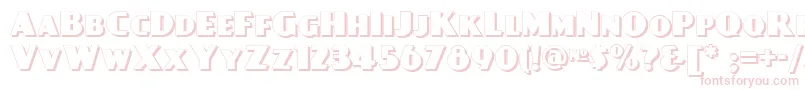 Daypostershadownf Font – Pink Fonts on White Background