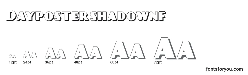 Daypostershadownf Font Sizes