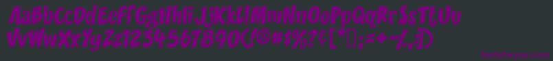 Yikes ffy Font – Purple Fonts on Black Background