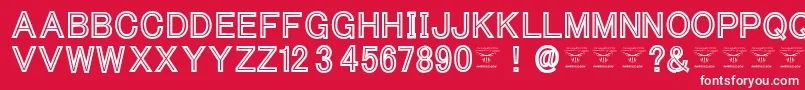 ThacoolkidzBlack Font – White Fonts on Red Background