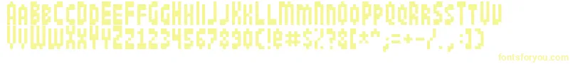 Jamboree Font – Yellow Fonts on White Background