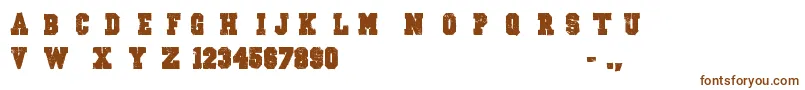 OutlawStars Font – Brown Fonts on White Background