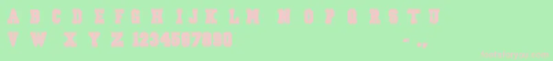 OutlawStars Font – Pink Fonts on Green Background