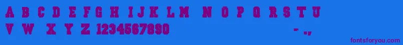 OutlawStars Font – Purple Fonts on Blue Background