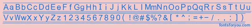 Fikey3 Font – Blue Fonts on Pink Background