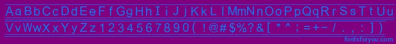 Fikey3 Font – Blue Fonts on Purple Background