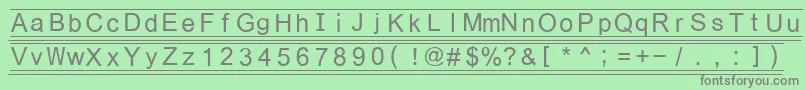 Fikey3 Font – Gray Fonts on Green Background