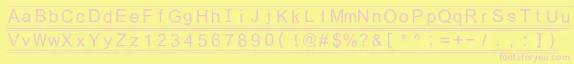 Fikey3 Font – Pink Fonts on Yellow Background