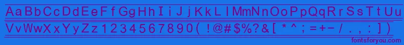 Fikey3 Font – Purple Fonts on Blue Background