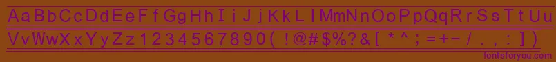 Fikey3 Font – Purple Fonts on Brown Background