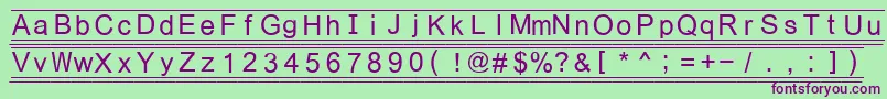 Шрифт Fikey3 – фиолетовые шрифты на зелёном фоне