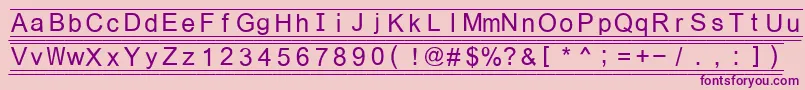 fuente Fikey3 – Fuentes Moradas Sobre Fondo Rosa