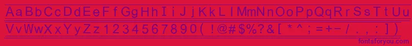 Шрифт Fikey3 – фиолетовые шрифты на красном фоне