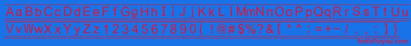 Fikey3 Font – Red Fonts on Blue Background