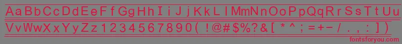 Fikey3 Font – Red Fonts on Gray Background