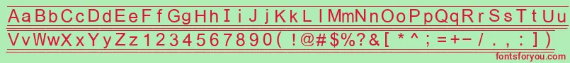 Fikey3 Font – Red Fonts on Green Background