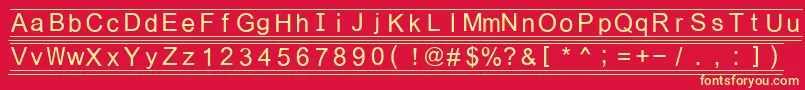 Шрифт Fikey3 – жёлтые шрифты на красном фоне