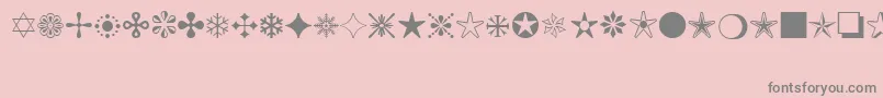 MonotypeSorts Font – Gray Fonts on Pink Background