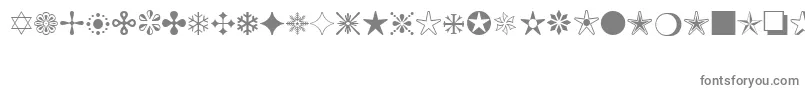 MonotypeSorts-Schriftart – Graue Schriften auf weißem Hintergrund