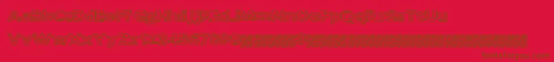 Easybricks Font – Brown Fonts on Red Background