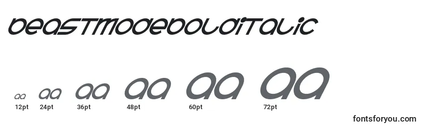 BeastmodeBolditalic Font Sizes