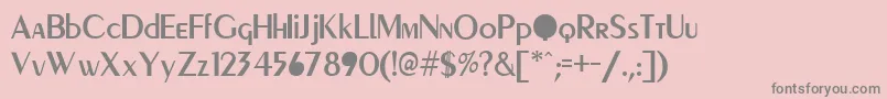 PgR Font – Gray Fonts on Pink Background