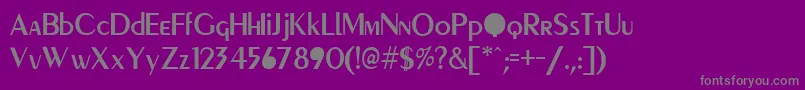 PgR Font – Gray Fonts on Purple Background