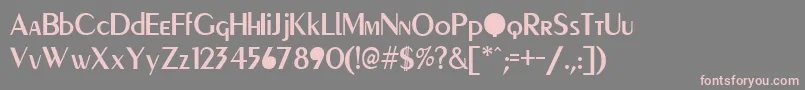 PgR Font – Pink Fonts on Gray Background