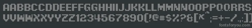 Шрифт PixelDigivolve – серые шрифты на чёрном фоне
