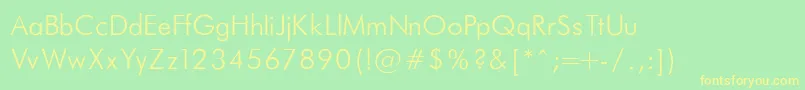 More about FuturaLightNormal Font FuturaLightNormal Font – Yellow Fonts on Green Background